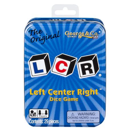The Original LCR® Left Center Right™ Blue Tin